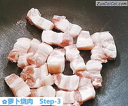 萝卜烧肉做法第三步骤