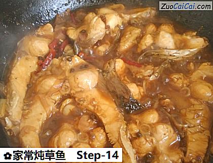 家常炖草鱼做法第十四步骤