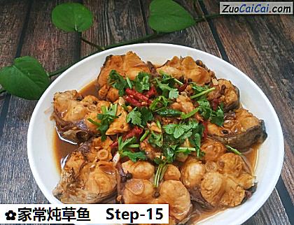 家常炖草鱼做法第十五步骤