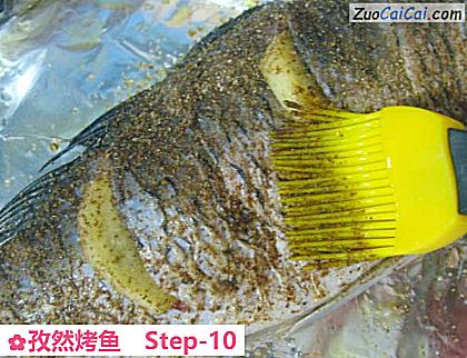 孜然烤鱼做法第十步骤