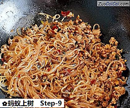 蚂蚁上树做法第九步骤