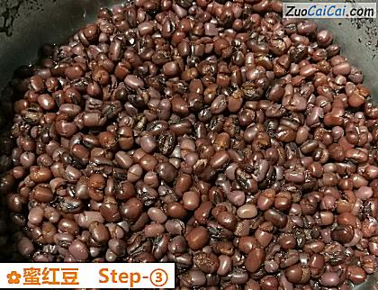 蜜红豆做法第三步骤