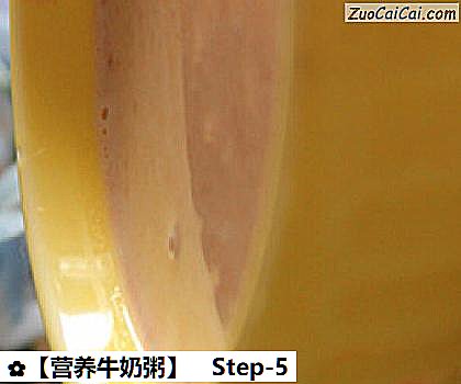 营养牛奶粥做法第五步骤