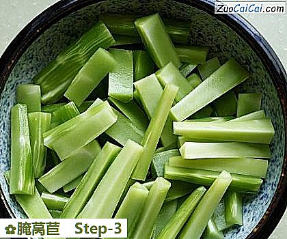 腌莴苣做法第三步骤