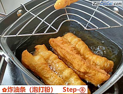 炸油条做法第八步骤