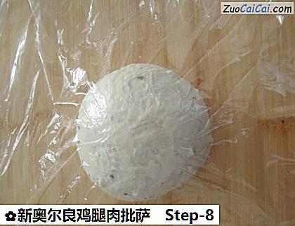 新奥尔良鸡腿肉批萨做法第八步骤