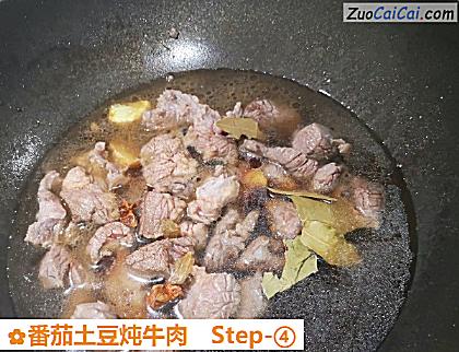 番茄土豆炖牛肉做法第四步骤