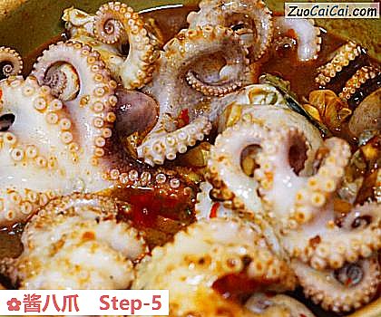 酱八爪做法第五步骤
