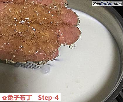 兔子布丁做法第四步骤