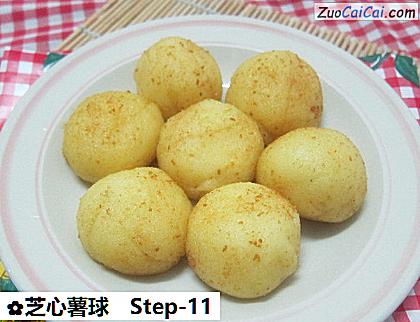 芝心薯球做法第十一步骤