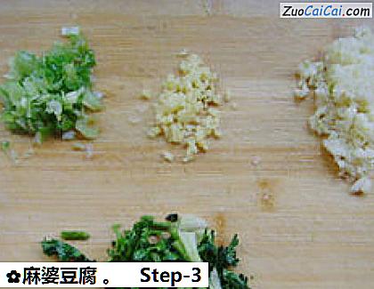 麻婆豆腐做法第三步骤