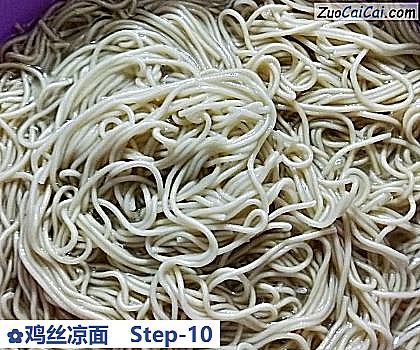 鸡丝凉面做法第十步骤