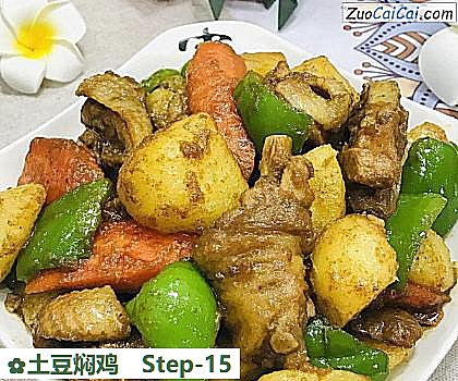 土豆焖鸡做法第十五步骤