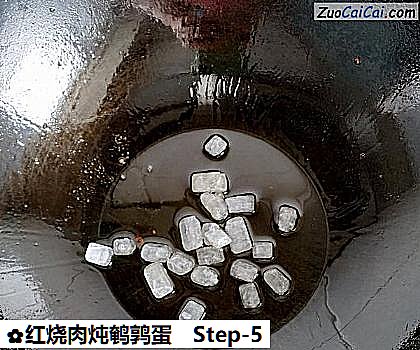 红烧肉炖鹌鹑蛋做法第五步骤