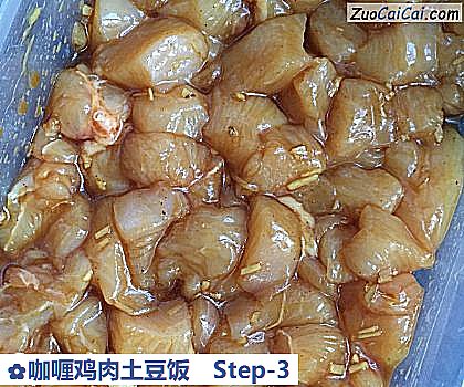 咖喱鸡肉土豆饭做法第三步骤