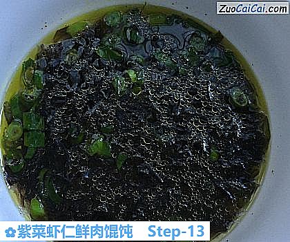 紫菜虾仁鲜肉馄饨做法第十三步骤