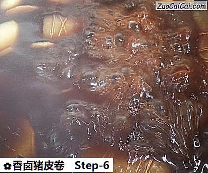 香卤猪皮卷做法第六步骤