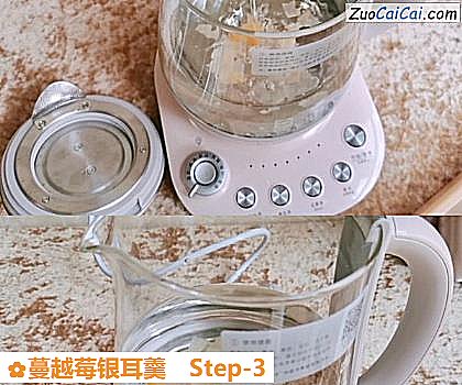 蔓越莓银耳羹做法第三步骤