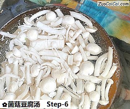 菌菇豆腐汤做法第六步骤