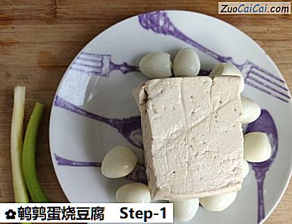 鹌鹑蛋烧豆腐做法第一步骤