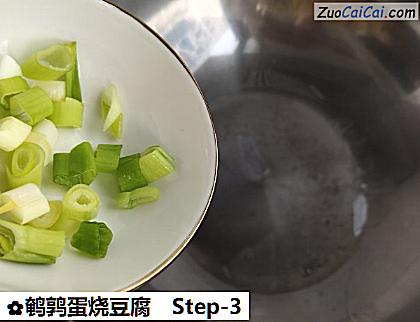 鹌鹑蛋烧豆腐做法第三步骤
