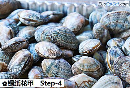 锡纸花甲做法第四步骤