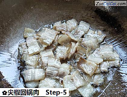 尖椒回锅肉做法第五步骤