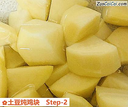 土豆炖鸡块做法第二步骤