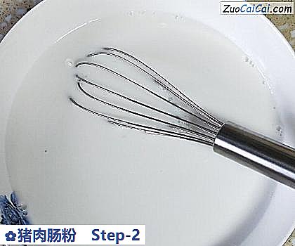 猪肉肠粉做法第二步骤