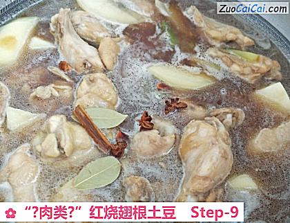 “?肉类?”红烧翅根土豆做法第九步骤