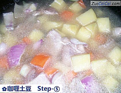 咖喱土豆做法第五步骤