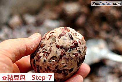 粘豆包做法第七步骤