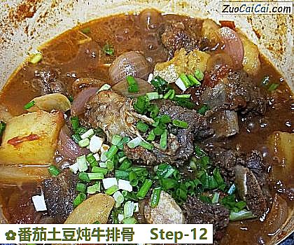 番茄土豆炖牛排骨做法第十二步骤
