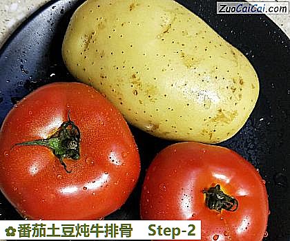 番茄土豆炖牛排骨做法第二步骤