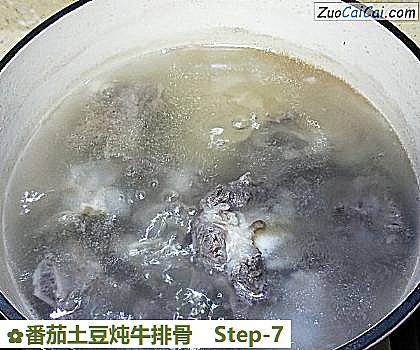 番茄土豆炖牛排骨做法第七步骤