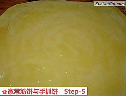 家常筋饼与手抓饼做法第五步骤