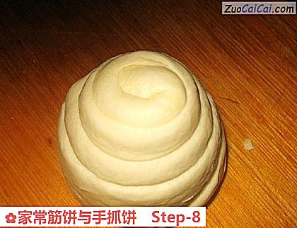 家常筋饼与手抓饼做法第八步骤