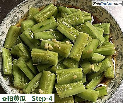 拍黄瓜做法第四步骤