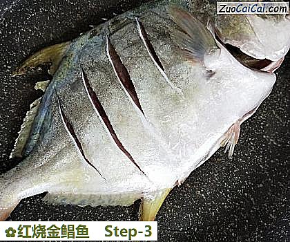 红烧金鲳鱼做法第三步骤
