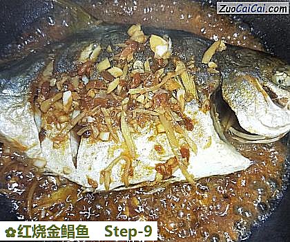 红烧金鲳鱼做法第九步骤