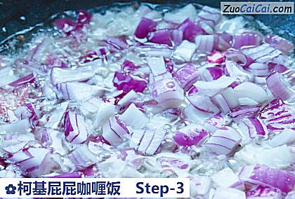 柯基屁屁咖喱饭做法第三步骤