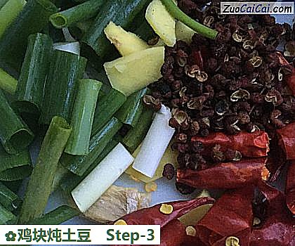 鸡块炖土豆做法第三步骤