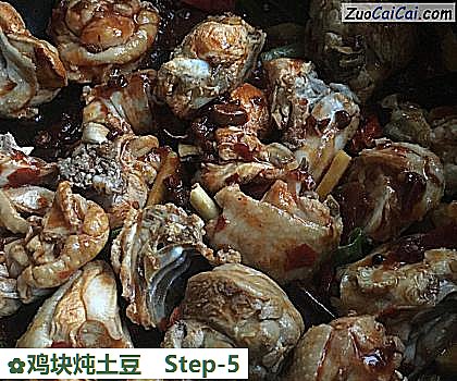 鸡块炖土豆做法第五步骤