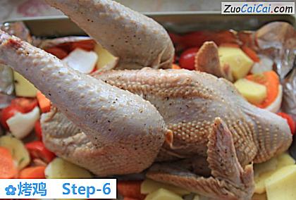 烤鸡做法第六步骤