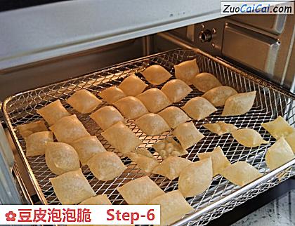 豆皮泡泡脆做法第六步骤
