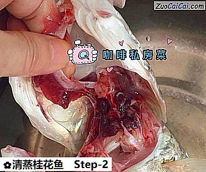 清蒸桂花鱼做法第二步骤