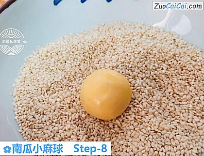 南瓜小麻球做法第八步骤