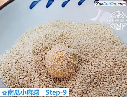 南瓜小麻球做法第九步骤