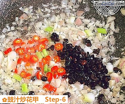 豉汁炒花甲做法第六步骤