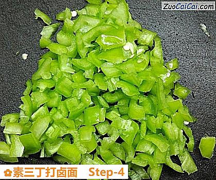 素三丁打卤面做法第四步骤